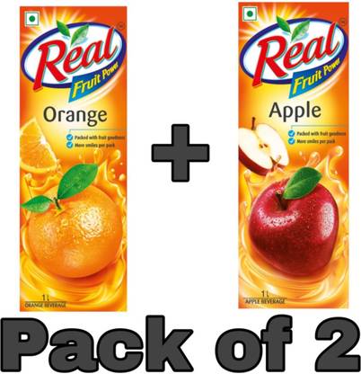 Real orange and apple juice