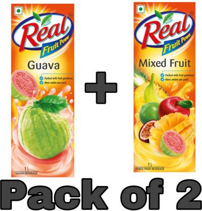 Real guava juice and mix juice