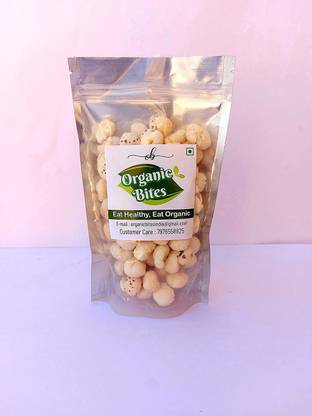Organic Bites Raw Flex Seeds Lotus Seeds(Makhana), Phool Makhana