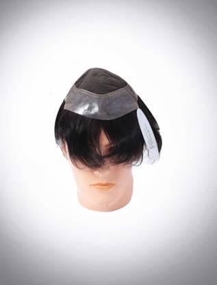 Bh Beauty Home Australian PU Thin Front Lace Hair Patch for Men - 100% Human Hair - Natural Looking, Patch/Piece/System/ - Non Surgical with Hair Patch Tape Hair Accessory Set