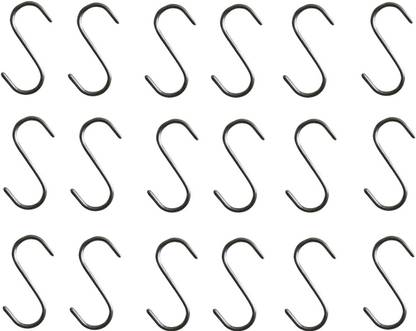Q1 Beads 18 Pack Stainless Steel S Hooks 2" inch Heavy Duty Hook for Hanging in Kitchen Cutlery Hanging, Bathroom ,Shop,Showroom ,Storage Room ,Office ,Pans ,Closet, Pan, Pot Hanging , Display Hook hanger Hook 18