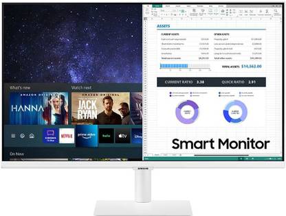 Samsung 63.5 cm (25 inch) Full HD Monitor (27AM501 With Voice Assistant, Auto Source Switch +, Ultrawide Game View, Response Time 8(GTG) ms, Refresh Rate Max 60Hz, HDR10, Flicker Free, Eye Saver Mode ))