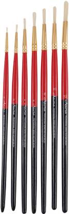 KABEER ART Arora Round Hog Hair Brush Set Of 7 Pcs