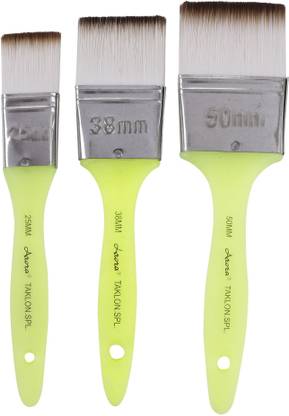 FRKB 3 pc Synthetic Flat Paintbrush oh 25, 38 & 50mm