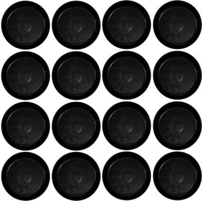 AGAMI Pack of 16 Pcs - 8 inch Premium Quality Saucer - Bottom Base Plate pot tray for Plant Pots Plant Container Set