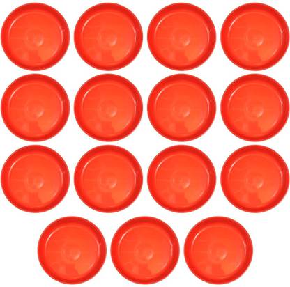 AGAMI Pack of 15 Pcs - 8 inch Premium Quality Saucer - Bottom Base Plate pot tray for Plant Pots Plant Container Set