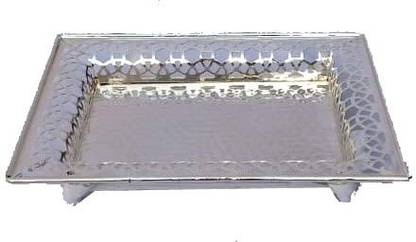 Ornate SILVER PLATED TRAY 11X9 INCH Tray