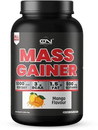 CANADA NUTRITION Mass Gainer with BCAA & Glutamine, High Protein For Massive Weight Gain & Strength Weight Gainers/Mass Gainers
