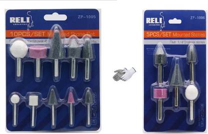 HU CREATIONS 5PCS Wool Felt Mounted Polishing Buffing Wheel set Ceramic grinding head Nail Drill Bits For Rotary Tools Rotary Tool10pc abrasive inlaid stone set tool grinding, polishing tool rotating tool drill grinding Rotary Tool