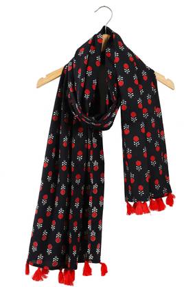 Ravaiyaa - Attitude Is Everything Self Design Pure Cotton Women Scarf, Stole