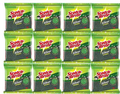 Scotch-Brite Silver Sparks S-Shape Scrub Pads Scrub Pad