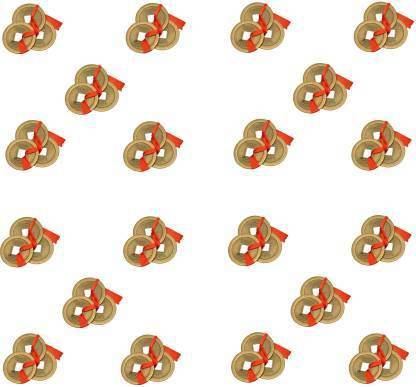 Shaktiyantra Laxmi aapke Dwar Lucky Coin For Wealth & Goodluck 20 Coin Set Decorative Showpiece  -  7 cm