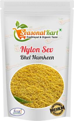 Seasonal Kart Nylon Sev - Barik Sev Namkeen- Sev Puri Bhel Puri Sev