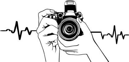 Divine studio 46 cm mirrorless interchangeable-lens camera Wall Sticker Standard Size -46cmx23cm Color - Multicolor Self Adhesive Sticker