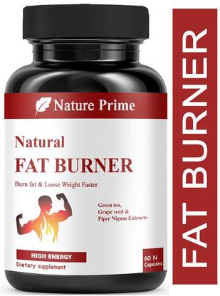 Nature Prime Fat Burner with L- Carnitine, Garcinia, Green Tea & Green Coffee Bean Extracts