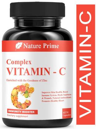 Nature Prime Vitamin C Complex 1000mg tablets with Amla & Zinc For Immune Support for adults