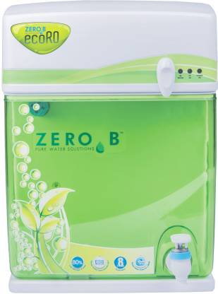 Zero B Eco 6 L  + ESS + HRR High Recovery  Water Purifier Save 70% Water 8 stages Water Purification With Active Silver Technology 6 L RO Water Purifier