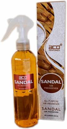 aco PERFUMES sandal Car Freshener Spray aco Perfume SANDAL All purpouse trigger air freshner 250ml