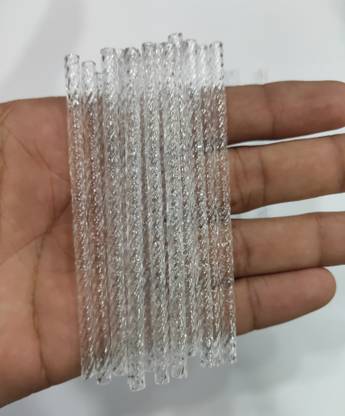 The Unique ® Transparent Nalki Pipe for Toran Making, Latkan Making, Macrame, Decoration & Craft Work Pack of 250pcs