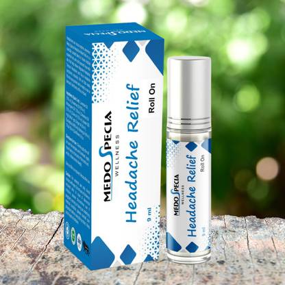 Medo Specia Headache Relief Roll on| Natural Blend of Cold Pressed & Steam Distilled Therapeutic Oils- Roll on Liquid