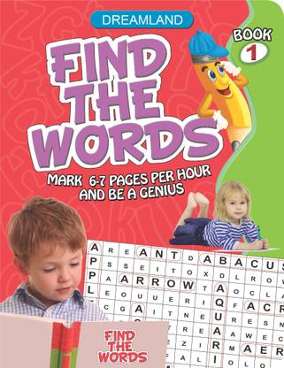 Find the Words Part - 1  - Mark 6 - 7 Pages Per Hour and be a Genius : Book - 1