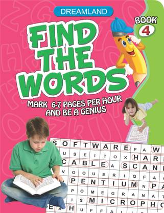Find the Words Part - 4  - Mark 6 - 7 Pages Per Hour and be a Genius : Book - 4