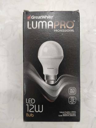 Great White 12 W Basic Standard B22 LED Bulb