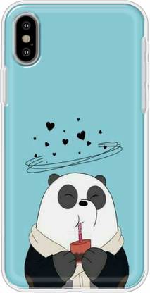 Yooneek Back Cover for Apple iPhone X HappyPanda