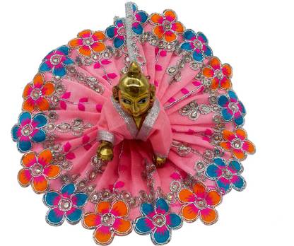 Ecommall Laddu Gopal Dress Size 3 Fancy Heavy Krishna Poshak Dress