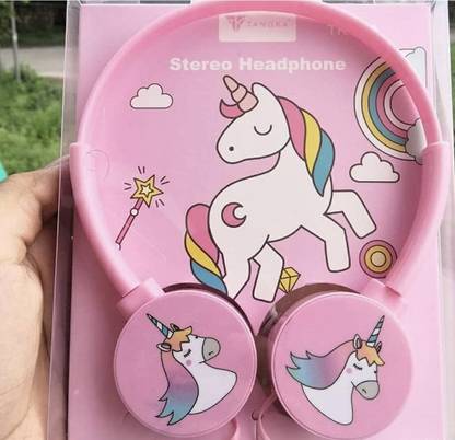 ASWORLD Unicorn Girls Wired Headphone 3.5mm Jack Wired