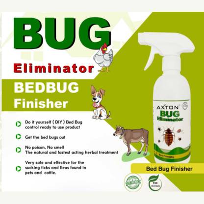 AXTON Bug Bug Eliminator | Eco Friendly | No Chemical | No Smell | Also Effective for Sucking Ticks and Fleas for Cattle and Pets