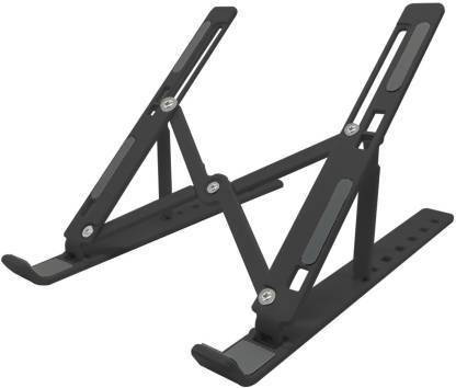 Adone Laptop Stand with adjustable and foldable Laptop Stand with adjustable and Portable easily fold Iron Desk Stand Laptop Stand with Adjustable Height Compatible with 36 - 39cm Laptops