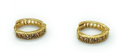 paribhasha Cubic Zirconia Gold-plated Plated Brass Nose Ring