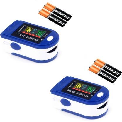 Airoza Fingertip Pulse Oximeter, Blood Oxygen Meter, SpO2 & Pulse Monitor with Battery Pulse Oximeter