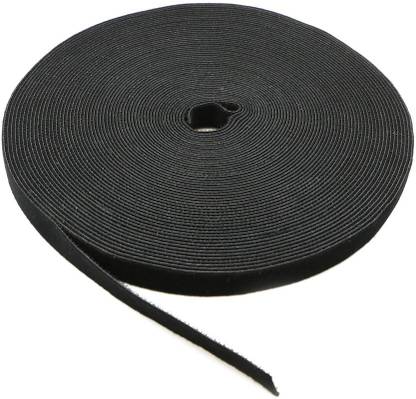 RPI SHOP - Reusable Cable Ties with Double Sided Hook & Loop Wire Organizer for Laptop PC TV Home, Office, DIY, 4 Meter Nylon Releasable Cable Tie