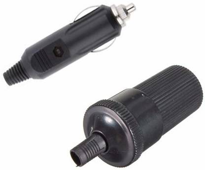 uptodatetools Socket 1 Pair Car Cigarette Lighter Socket (12V~48V) Male Female Car Cigarette Lighter