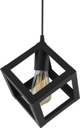 Homesake Edison Filament Hanging Cube 6", E27 Holder, Decorative, Black, URBAN Retro, Nordic Style, LED/Filament Bulb, Bulb is not included Pendants Ceiling Lamp