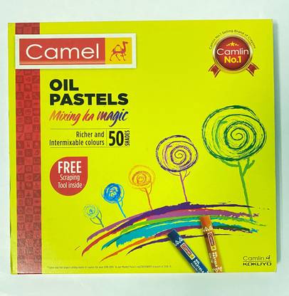 कैमलिन Camel oil Pastels 50 Shade Paper Pack