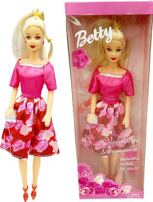 AbracaBoo Princess Betty Doll 12 inch, with Hand Bag and Comb Beautiful Doll with Moving Hand and Legs