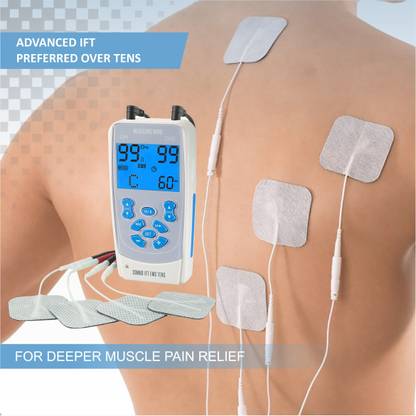 MEDGEARS 9000 Multi-Function Professional Smart Therapy 3 in 1 Unit Interferential IFT-Muscle Stimulator-TENS Nerve Stimulator Physiotherapy Machine Electrotherapy Device