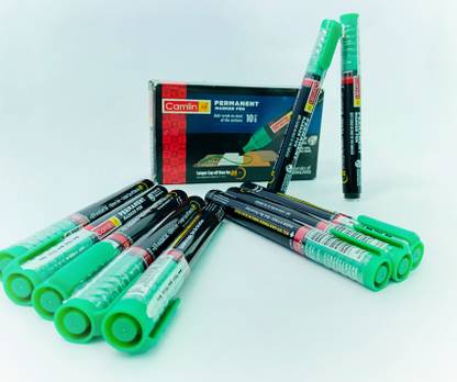 Camlin Parmanent Marker Green ( Pack Of 10 )