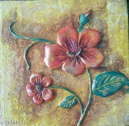 GUGL 3d clay painting Canvas 18 inch x 18 inch Painting