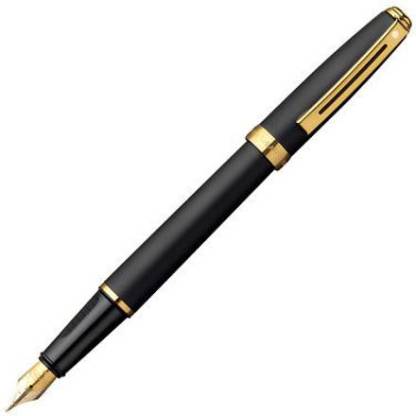 SHEAFFER Prelude A 346 - Black Matte Barrel With Gold Plate Trim Medium Fountain Pen