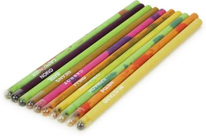 Max Xchange Eco Friendly Edible Colored Plantable Seed Paper Pencils | Recycled Product | 2HB Black | Individually Singularly Packed Pack of 25 Pencil