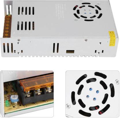 MY TRIDEV 36V 10A 360W DC Switching Switch Power Supply for LED Strip, CCTV (Silver) (ISO APPROVED COMPANY) 360 Watts Computer PSU with 8 SATA Cables
