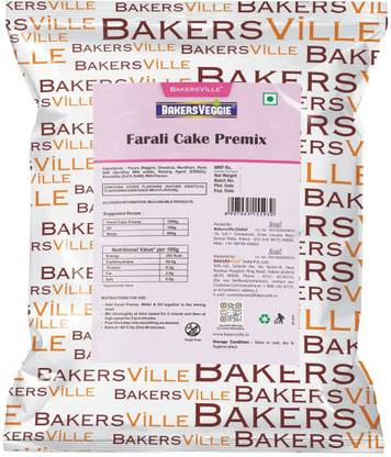 Bakersveggie Eggless Farali Cake Premix | Upvas Cake Premix | Premix For Fast 1000 g