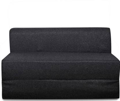 STYLE HOMEZ 4' x 6' Feet Premium Jute Fabric with High Density 2 Seater Double Foam Fold Out Sofa Cum Bed
