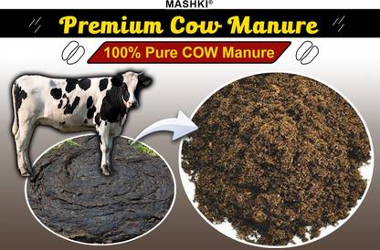 MASHKI 3 Kg of Pure Natural ORGANIC Cow Dung Dry Manure Powder Manure
