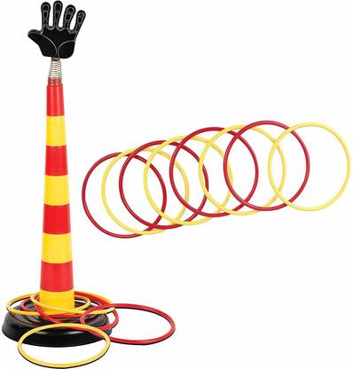 ITOYS Hoopy Loopy Fun Stacking Ring toss Throw Game for Kids Playing Fun with 8 Multicolor Rings (Generic)