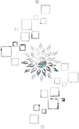 BelleVie 15 cm MIRROR STICKER Self Adhesive Sticker